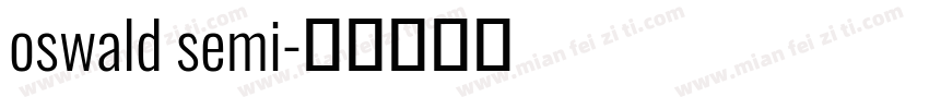 oswald semi字体转换